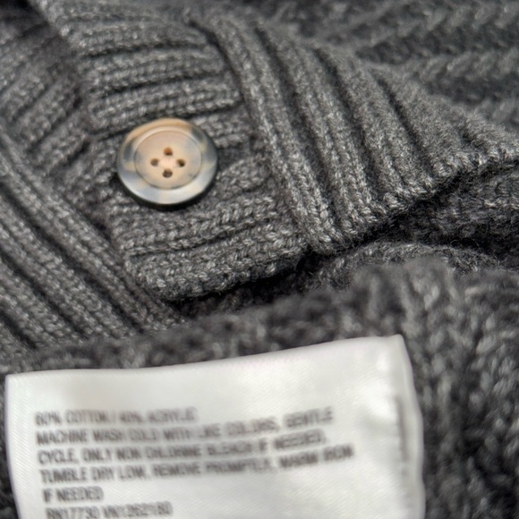 Goodfellow and Co. Men’s Size L  sweater 5 Button Cotton Blend Ribbed Collared - Picture 7 of 8